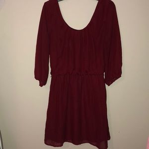 Burgundy Dress